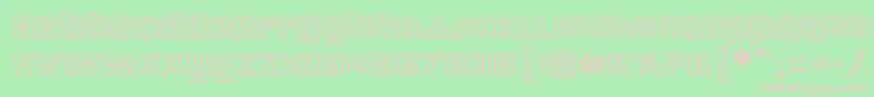 deluxe ducks Font – Pink Fonts on Green Background