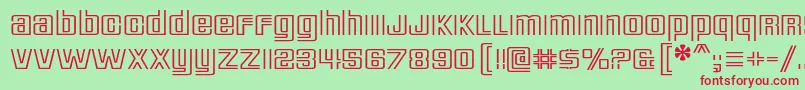 deluxe ducks Font – Red Fonts on Green Background