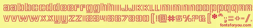 deluxe ducks Font – Red Fonts on Yellow Background