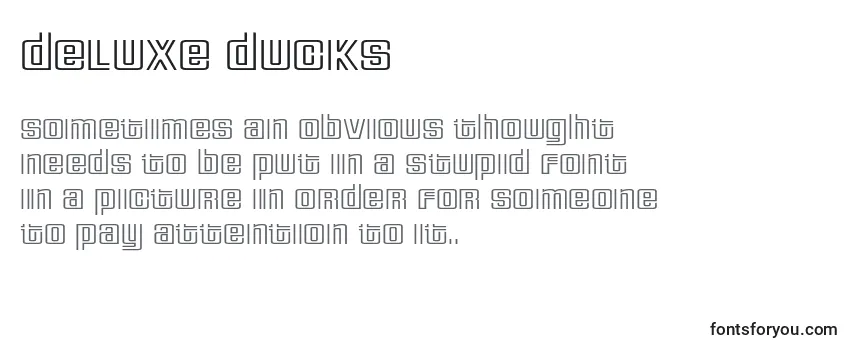 Deluxe ducks Font
