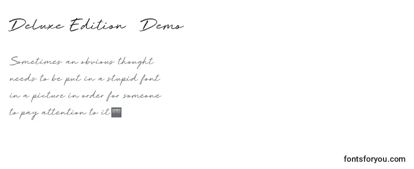 Deluxe Edition   Demo Font