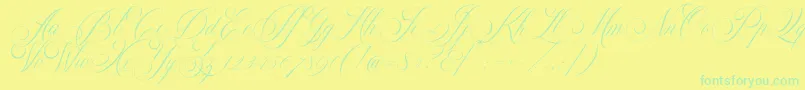 Weitere Informationen zur Demo Glaston-Schriftart Demo Glaston-Schriftart – Grüne Schriften auf gelbem Hintergrund