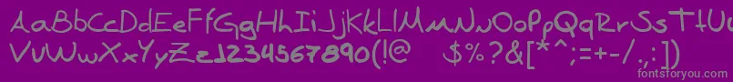 Denise Sans Font – Gray Fonts on Purple Background