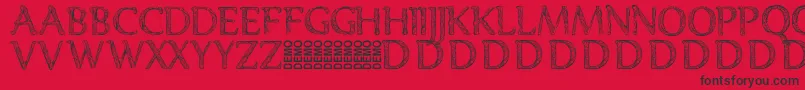 Denka Demo Font – Black Fonts on Red Background