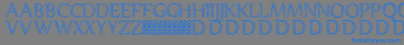 Denka Demo Font – Blue Fonts on Gray Background