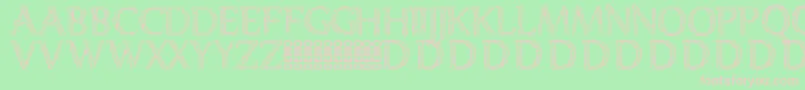 Denka Demo Font – Pink Fonts on Green Background