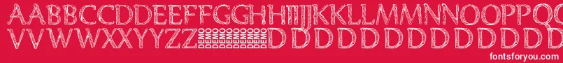 Denka Demo Font – White Fonts on Red Background