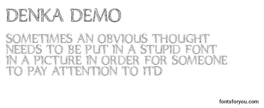 Reseña de la fuente Denka Demo