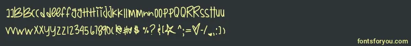 Boxysreturn Font – Yellow Fonts on Black Background
