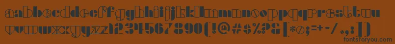 densmore Font – Black Fonts on Brown Background