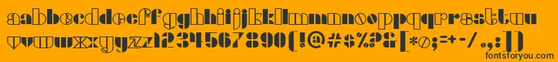 densmore Font – Black Fonts on Orange Background