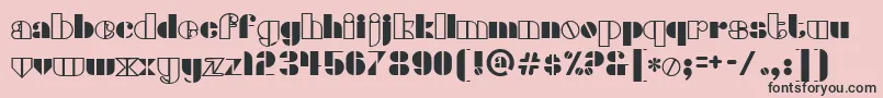densmore Font – Black Fonts on Pink Background