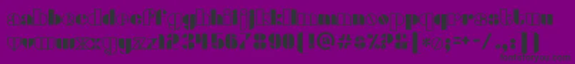 densmore Font – Black Fonts on Purple Background