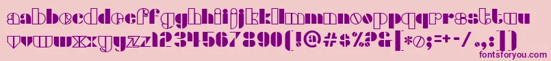 densmore Font – Purple Fonts on Pink Background