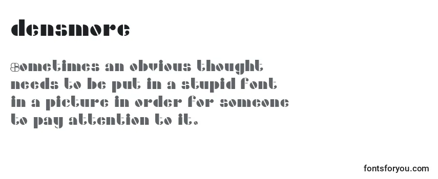 Review of the Densmore (124943) Font