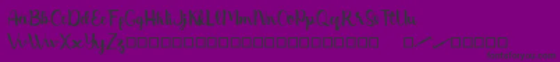 フォントDentanx – 紫の背景に黒い文字
