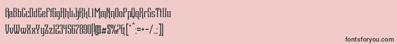 Dentra Font Font – Black Fonts on Pink Background