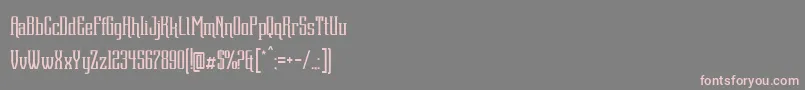 フォントDentra Font – 灰色の背景にピンクのフォント
