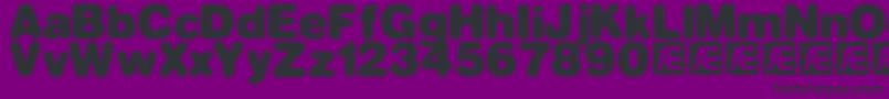 dephun2 Font – Black Fonts on Purple Background