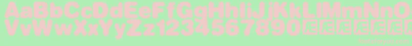 dephun2 Font – Pink Fonts on Green Background