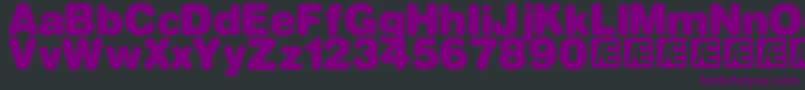 dephun2 Font – Purple Fonts on Black Background