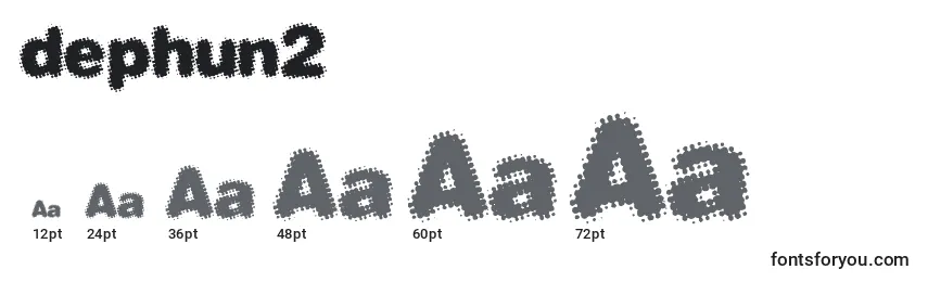 Размеры шрифта Dephun2 (124948)