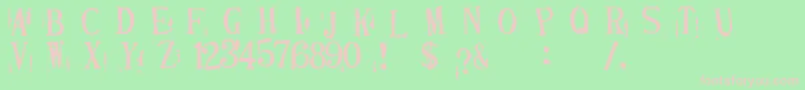 depress2    Font – Pink Fonts on Green Background