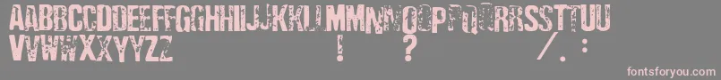 depress3      Font – Pink Fonts on Gray Background
