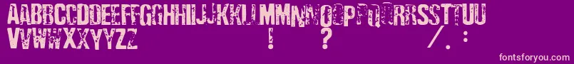 depress3      Font – Pink Fonts on Purple Background