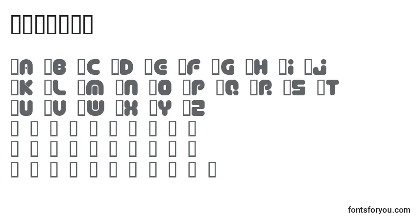 A fonte DEPTCSP  (124953) – alfabeto, números, caracteres especiais