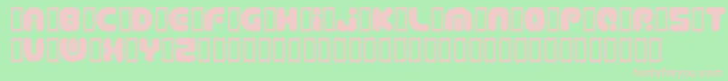 DEPTCSP  Font – Pink Fonts on Green Background