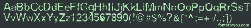 Шрифт DEREZ    – зелёные шрифты на чёрном фоне