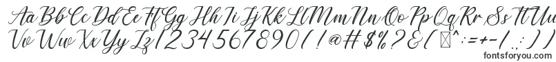 Шрифт DerickChetty – художественные шрифты