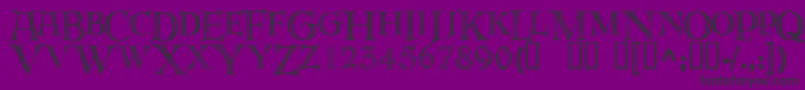 deroos   Font – Black Fonts on Purple Background