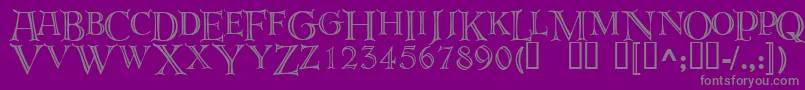 deroos   Font – Gray Fonts on Purple Background