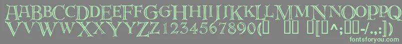 deroos   Font – Green Fonts on Gray Background