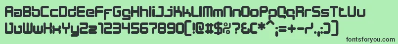 DESIB    Font – Black Fonts on Green Background