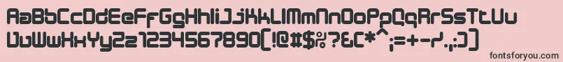 DESIB    Font – Black Fonts on Pink Background