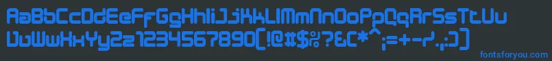 DESIB    Font – Blue Fonts on Black Background