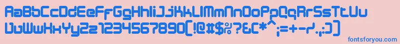 DESIB    Font – Blue Fonts on Pink Background
