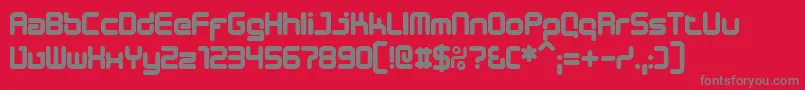 DESIB    Font – Gray Fonts on Red Background