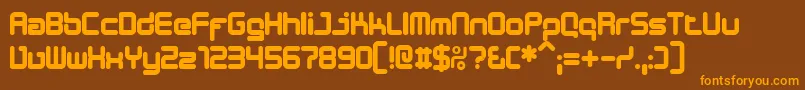 DESIB    Font – Orange Fonts on Brown Background