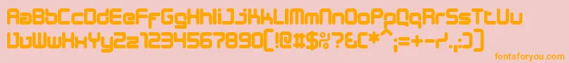 DESIB    Font – Orange Fonts on Pink Background