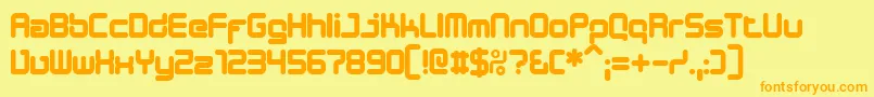 DESIB    Font – Orange Fonts on Yellow Background