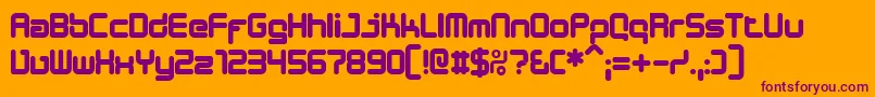 DESIB    Font – Purple Fonts on Orange Background
