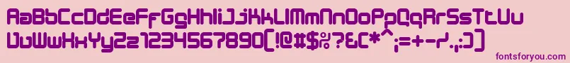DESIB    Font – Purple Fonts on Pink Background
