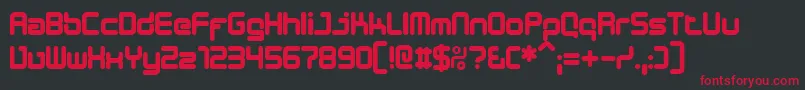 DESIB    Font – Red Fonts on Black Background