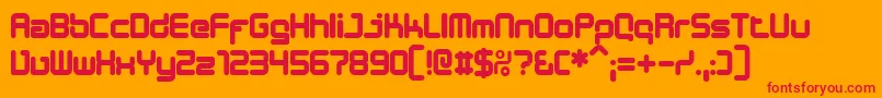DESIB    Font – Red Fonts on Orange Background