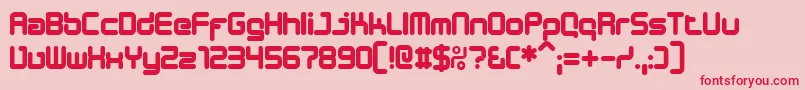 DESIB    Font – Red Fonts on Pink Background