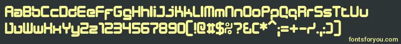 DESIB    Font – Yellow Fonts on Black Background